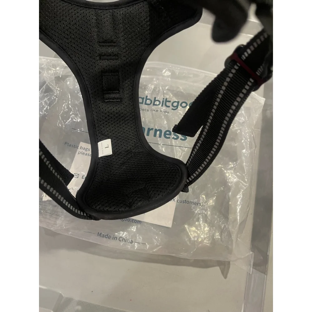 Rabbitgoo Dog Harness Black Red